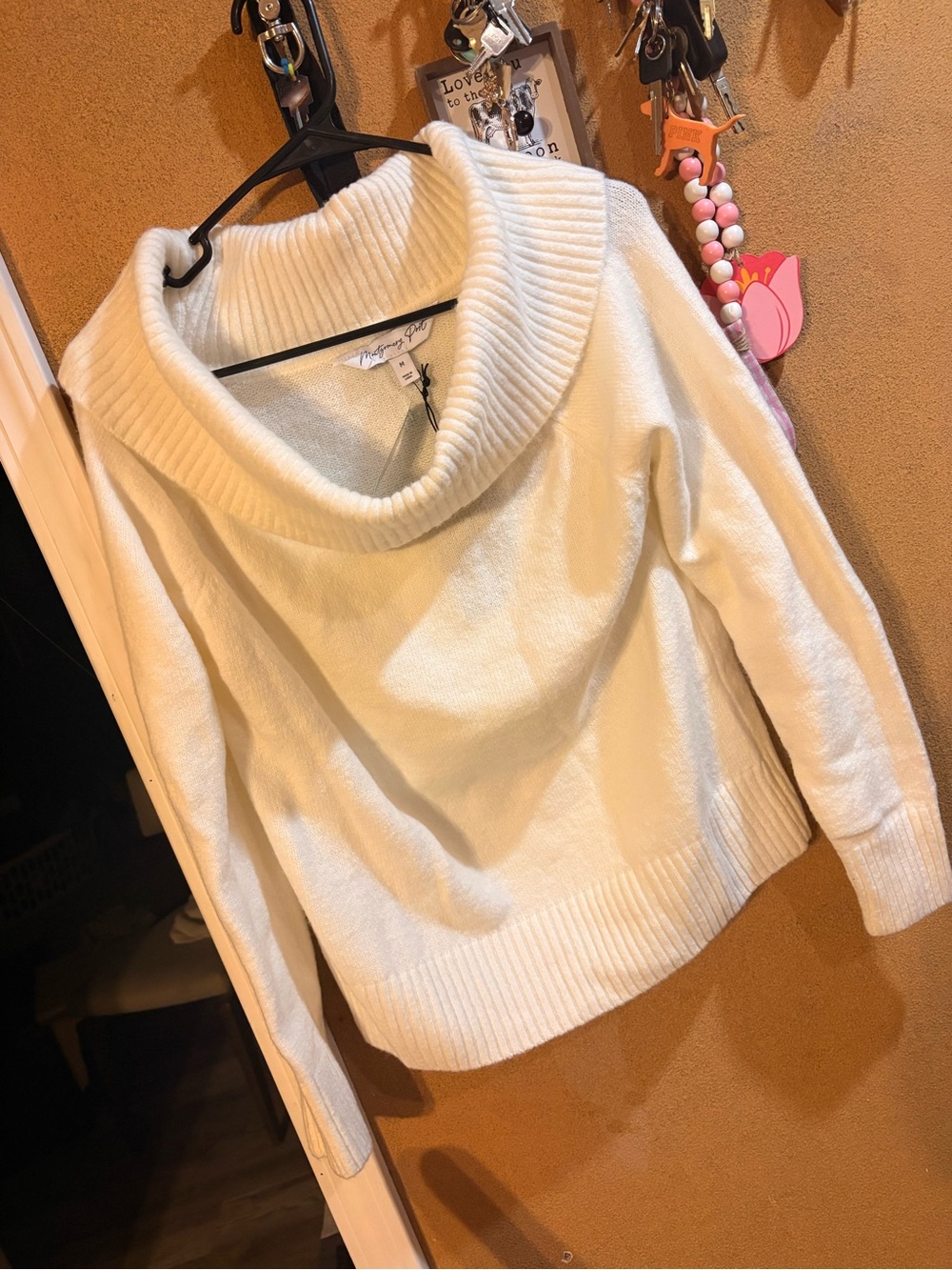 Cream Crew Neck Sweater